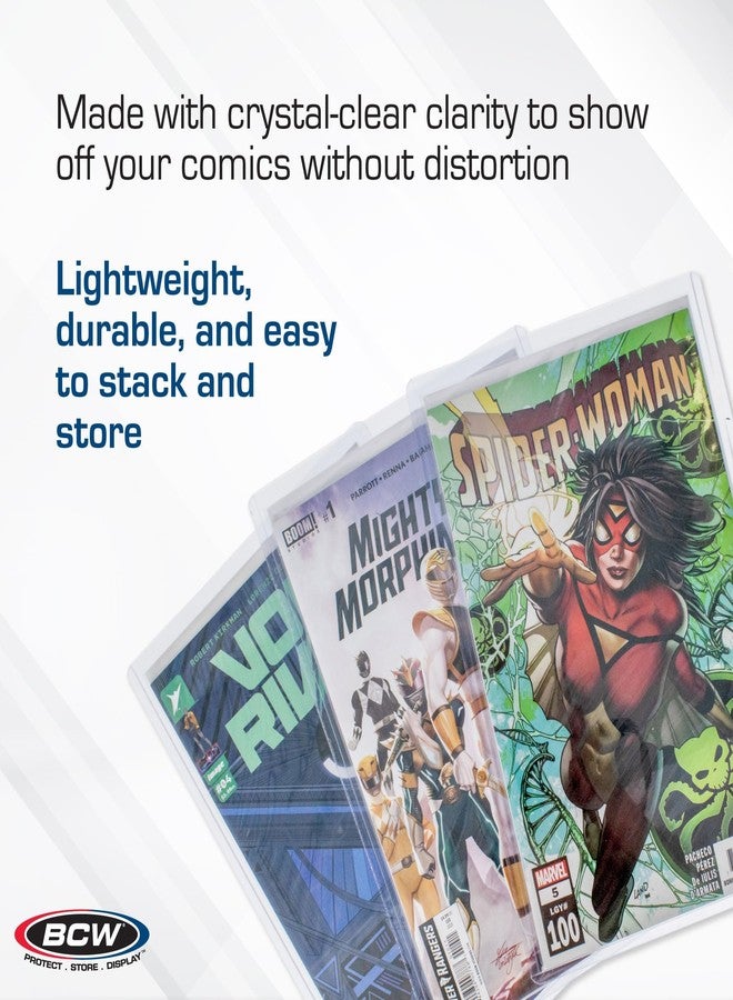 BCW Current Comic Book Top Loaders - 10 ct | Premium PVC Holders for Modern Comics | Crystal Clear Protection for Single Issues | Display, Store, Ship with Confidence | Comic Book Toploader Rigid - Image 4